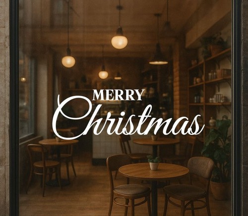 Christmas window wall stickers - window,