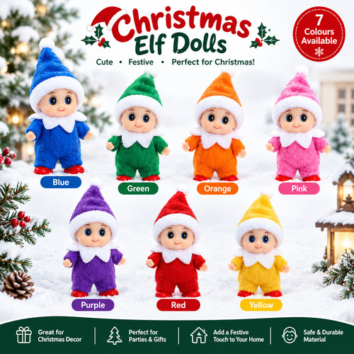 2pcs christmas mini elf - 2pcs,