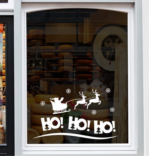 Hohoho christmas window - christmas,