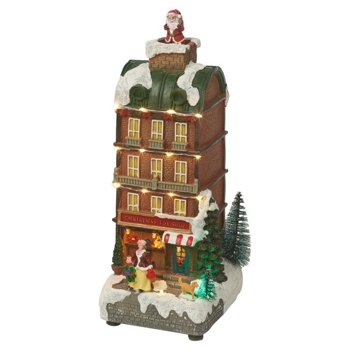Illuminated christmas toy shop - christmas,