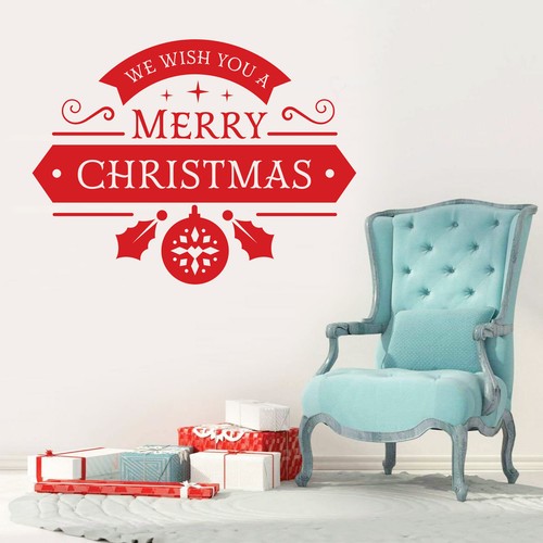 Merry christmas vinyl wall - vinyl,
