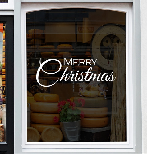 Merry christmas sticker - christmas, shop