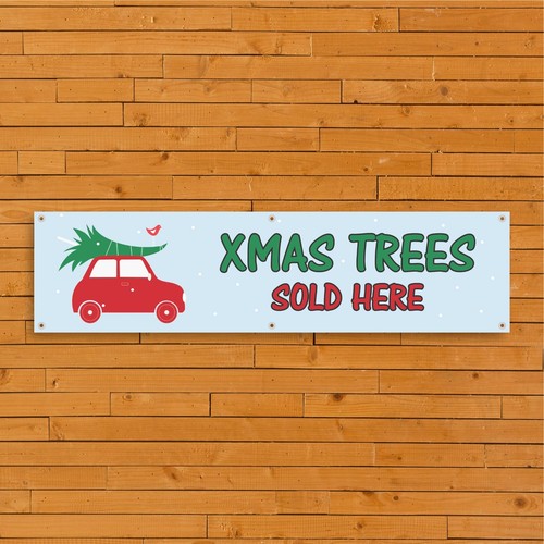 Christmas trees banner - banner, –