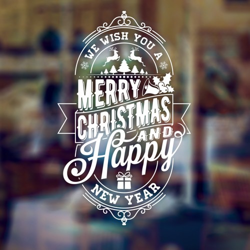 Large art deco retro xmas - deco,
