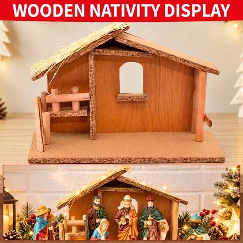 Christmas nativity stable - christmas,