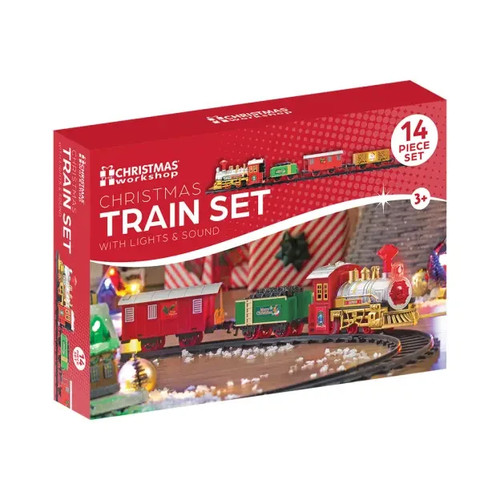 Christmas train set - christmas,