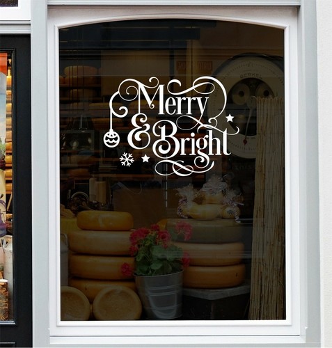 Christmas window sticker merry - window,