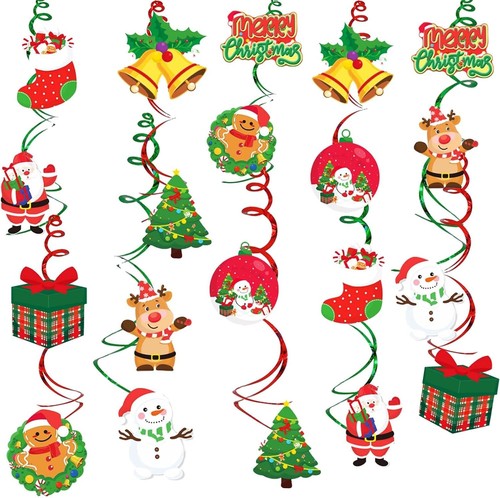 50pcs christmas hanging - 50pcs, swirl