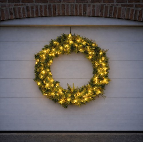 Christmas hanging wreath large - christmas,
