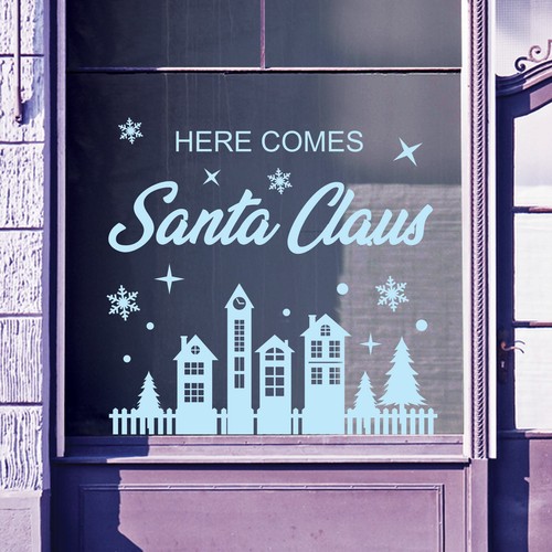 Christmas shop window santa - shop,