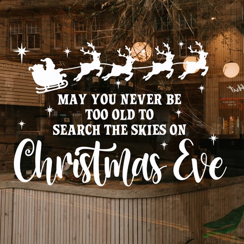 Christmas window wall stickers - window,