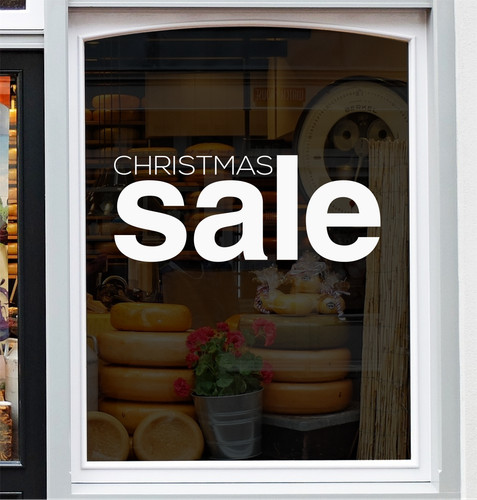 Christmas sale shop sticker - sale,