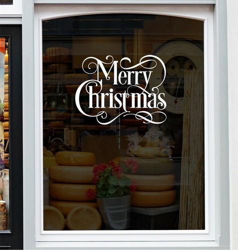 Merry christmas window - window, sticker
