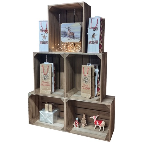Crate christmas tree display - crate,