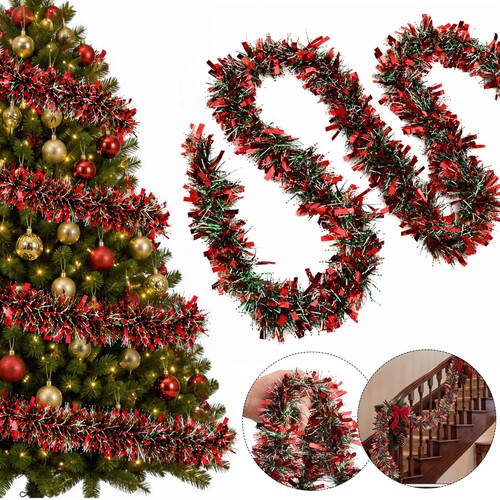Festive chunky tinsel garland - chunky,
